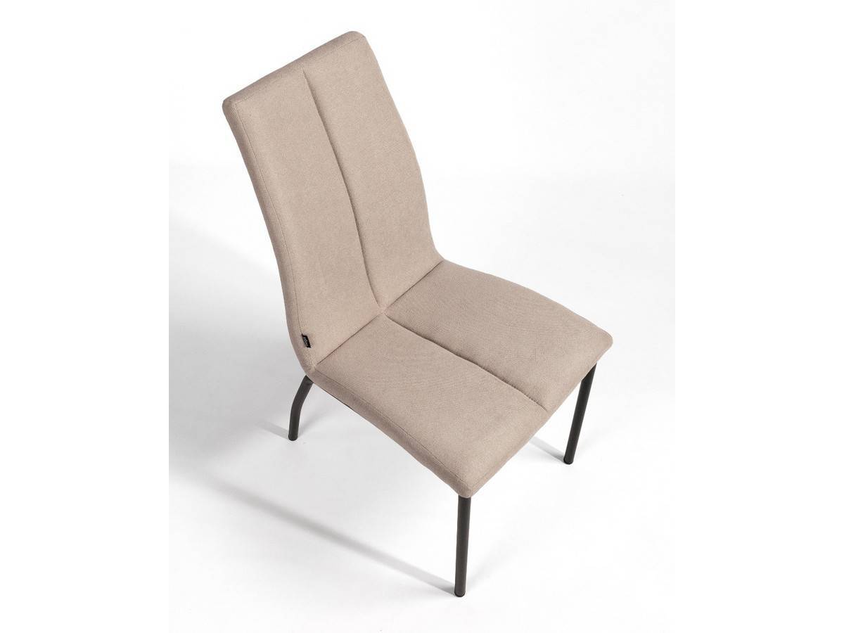  silla moderna en gris perla, con patas metálicas negras. Modelo BGL-NIZA-GRISPERLA, imagen 14
