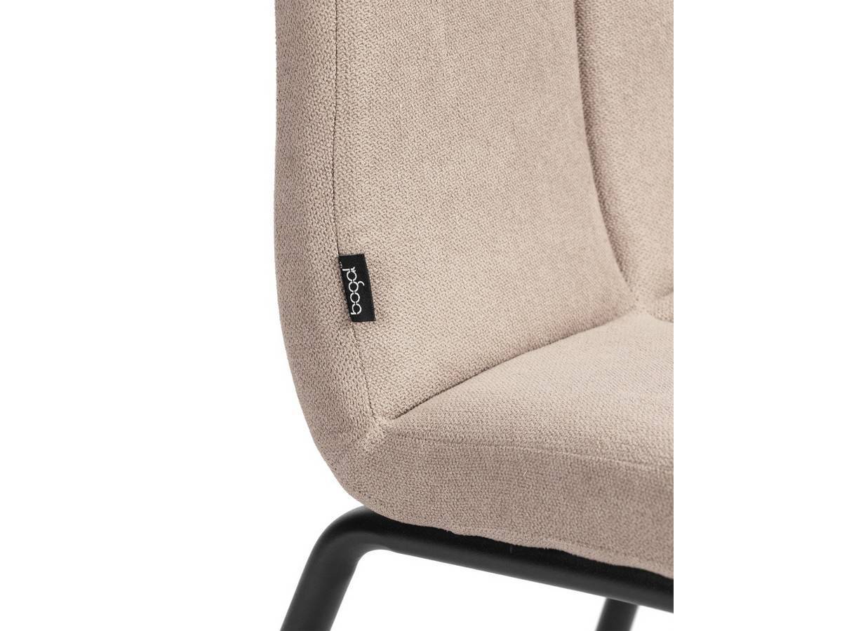  silla moderna en gris perla, con patas metálicas negras. Modelo BGL-NIZA-GRISPERLA, imagen 15