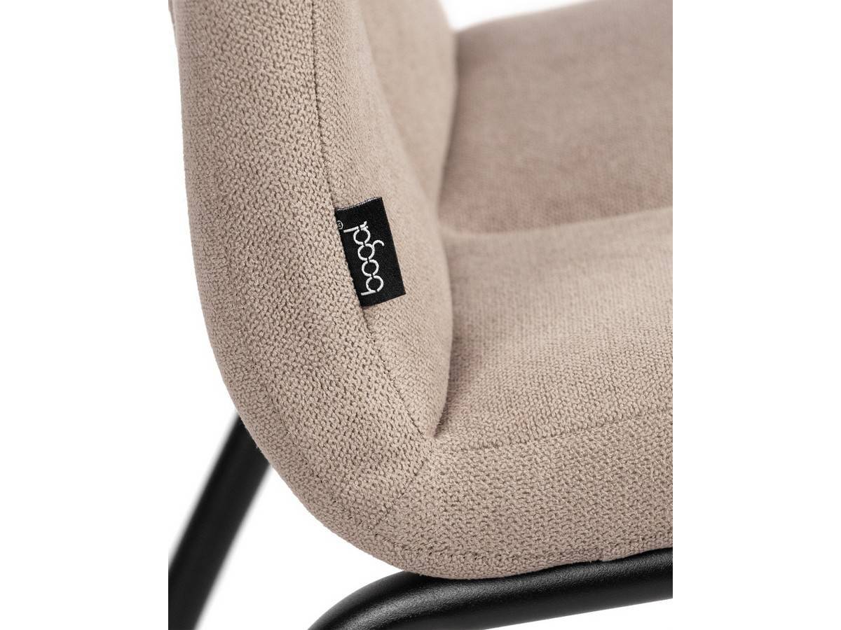  silla moderna en gris perla, con patas metálicas negras. Modelo BGL-NIZA-GRISPERLA, imagen 17