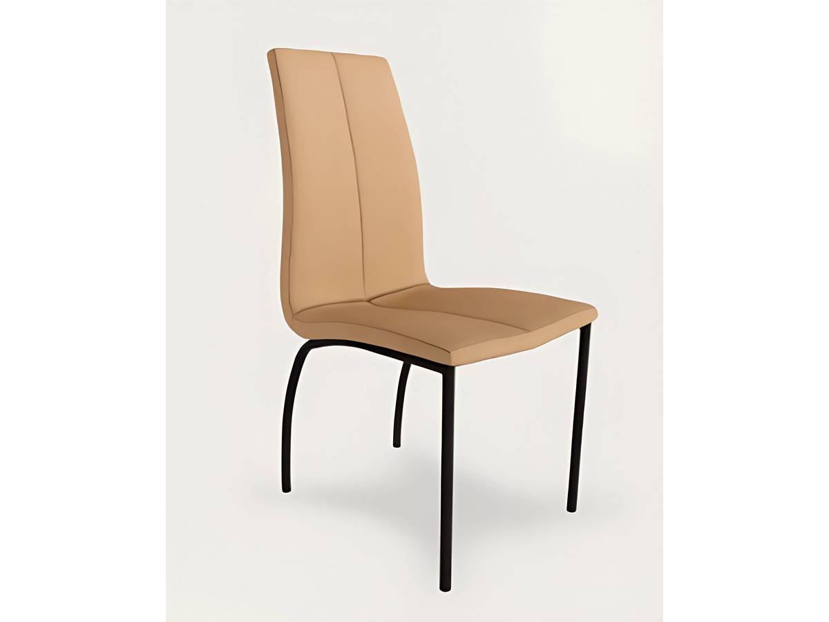  silla moderna en gris perla, con patas metálicas negras. Modelo BGL-NIZA-GRISPERLA, imagen 5