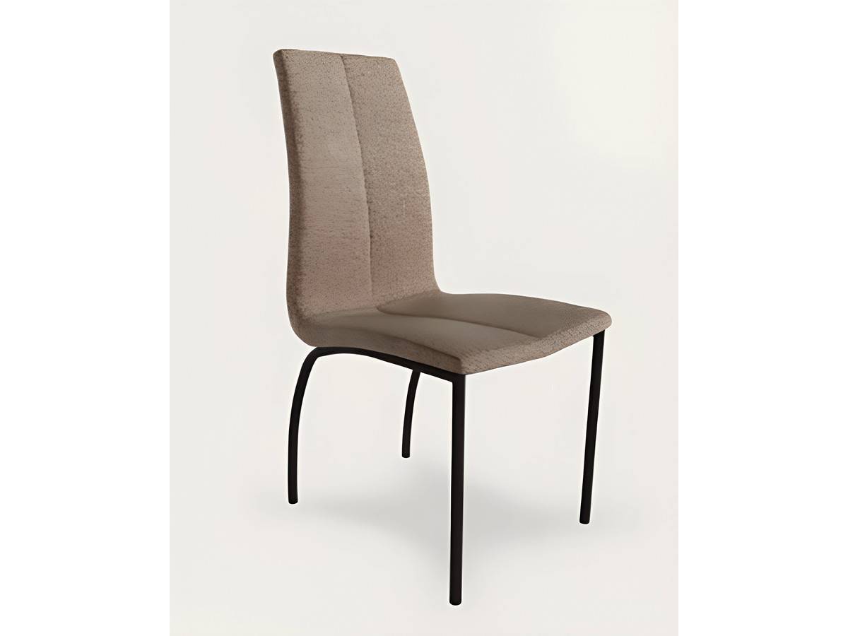  silla moderna en gris perla, con patas metálicas negras. Modelo BGL-NIZA-GRISPERLA, imagen 8