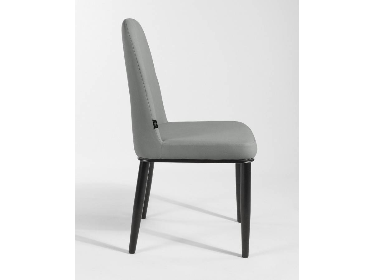  silla moderna de metal en color gris claro con patas negras. Modelo BGL-OSLO-GRIS, imagen 14