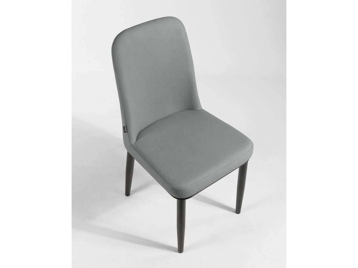  silla moderna de metal en color gris claro con patas negras. Modelo BGL-OSLO-GRIS, imagen 15