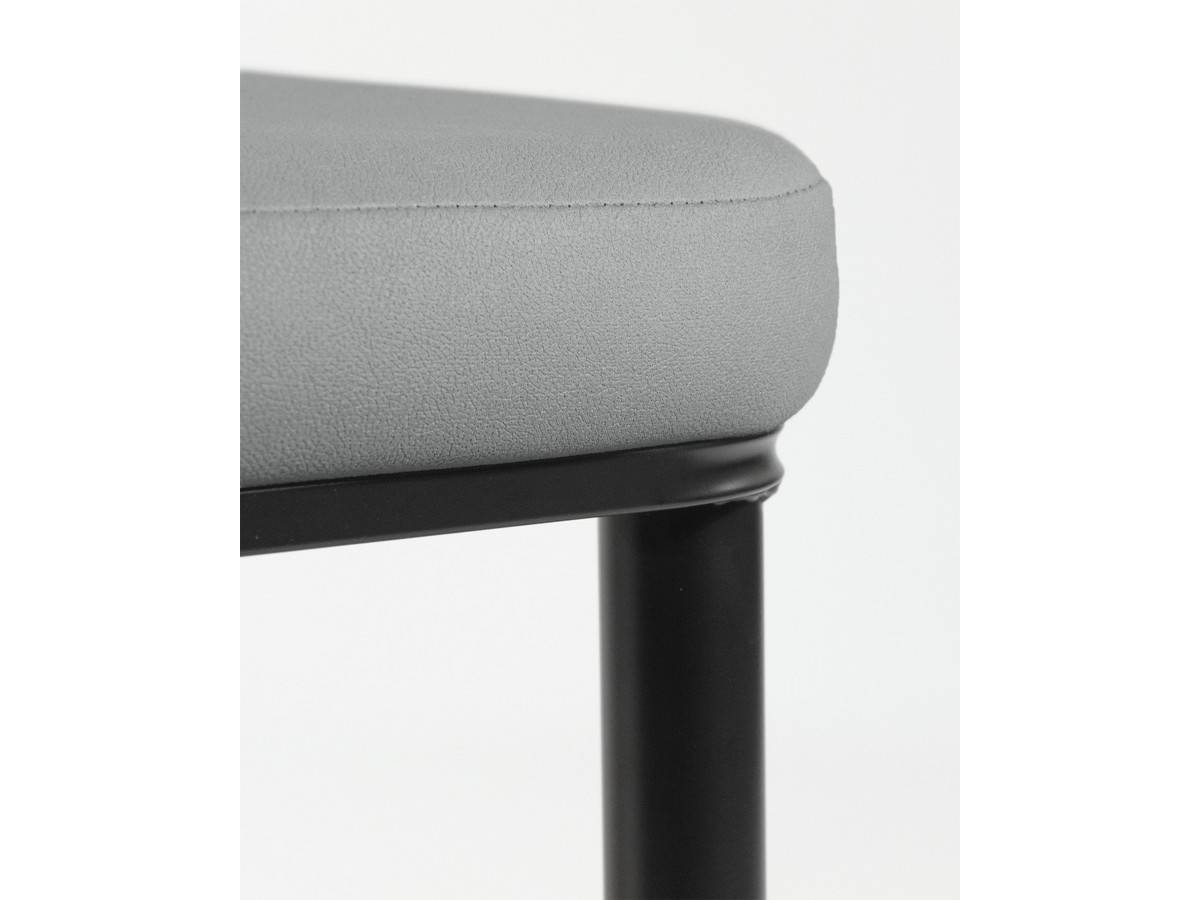  silla moderna de metal en color gris claro con patas negras. Modelo BGL-OSLO-GRIS, imagen 17