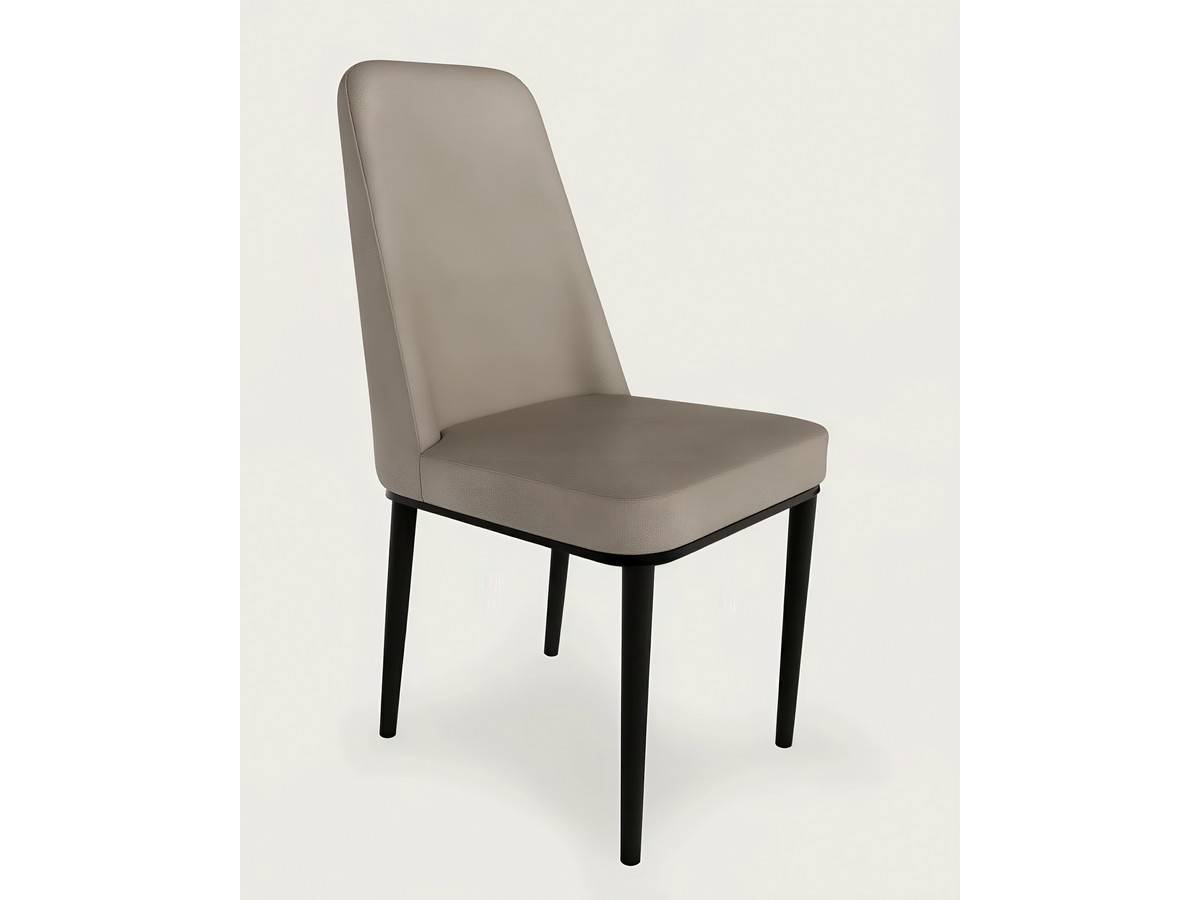  silla moderna de metal en color gris claro con patas negras. Modelo BGL-OSLO-GRIS, imagen 7