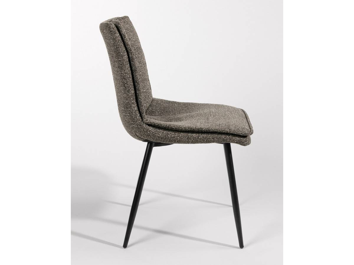 silla parma con tapizado antracita y patas metálicas negras. Modelo BGL-PARMA, imagen 3