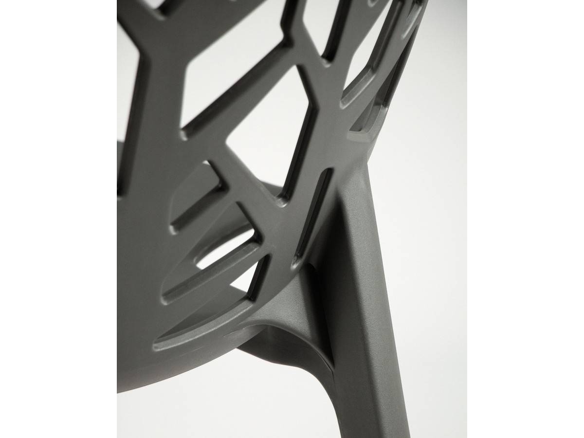  silla apilable de polipropileno moderna en color grafito. Modelo BGL-PRAGA-GRAFITO, imagen 11