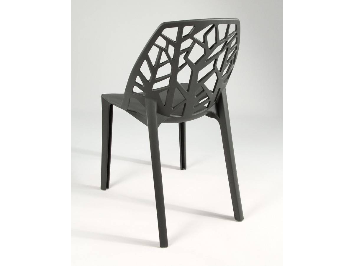  silla apilable de polipropileno moderna en color grafito. Modelo BGL-PRAGA-GRAFITO, imagen 7