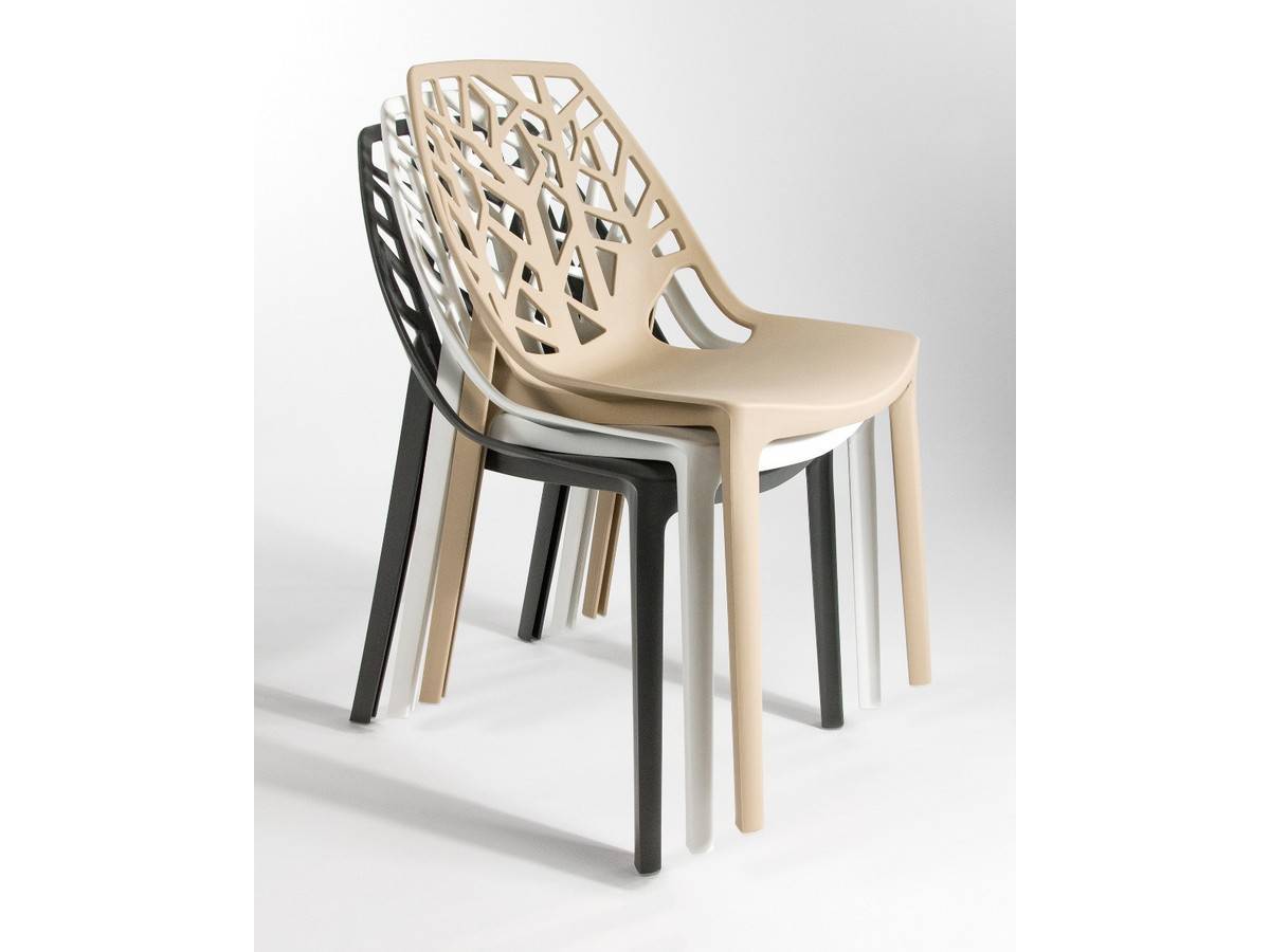  silla apilable de polipropileno moderna en color grafito. Modelo BGL-PRAGA-GRAFITO, imagen 9