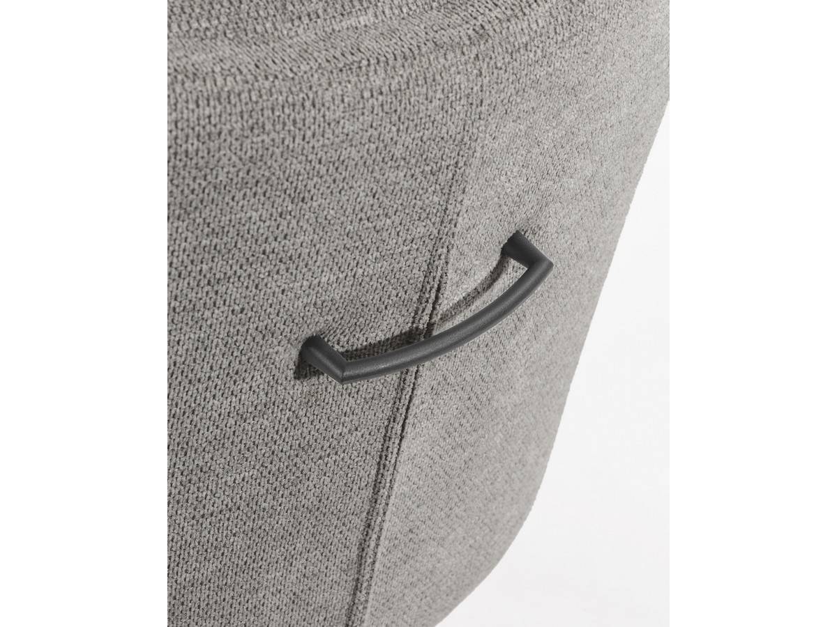  silla salta giratoria 360º con función return, tapizado pizarra y patas metálicas negras. Modelo BGL-SALTA, imagen 12