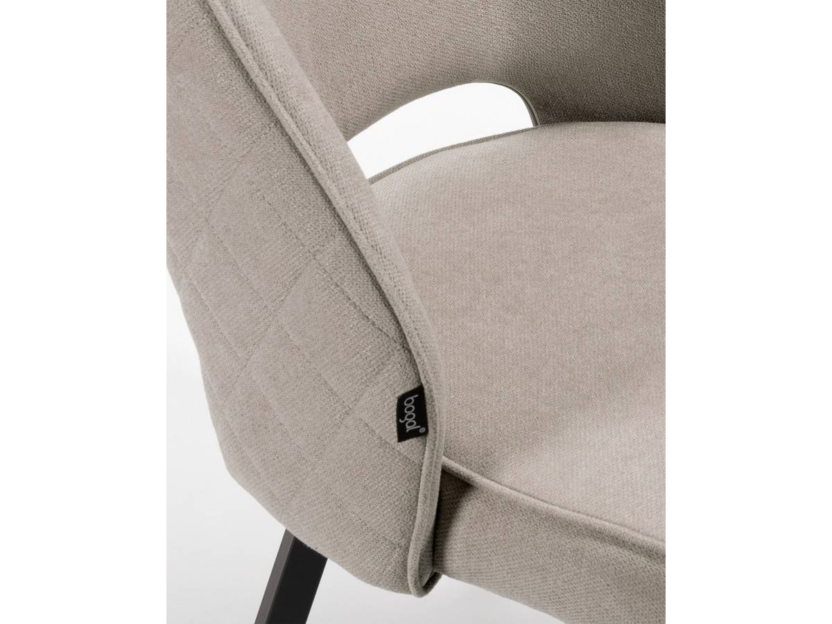  silla moderna en gris claro con patas negras. Modelo BGL-SICILIA-GRISPERLA, imagen 10