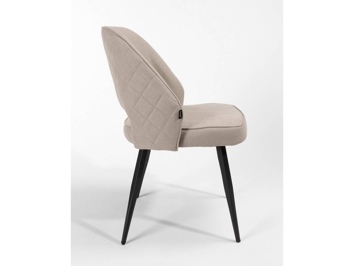  silla moderna en gris claro con patas negras. Modelo BGL-SICILIA-GRISPERLA, imagen 6
