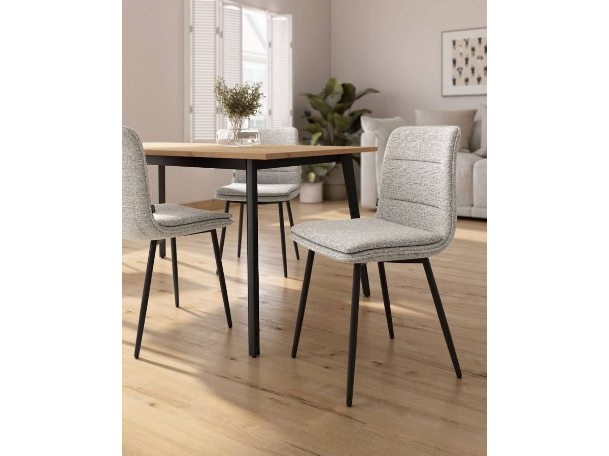 silla sintra con tapizado antracita y patas metálicas negras. Modelo BGL-SINTRA, imagen 7
