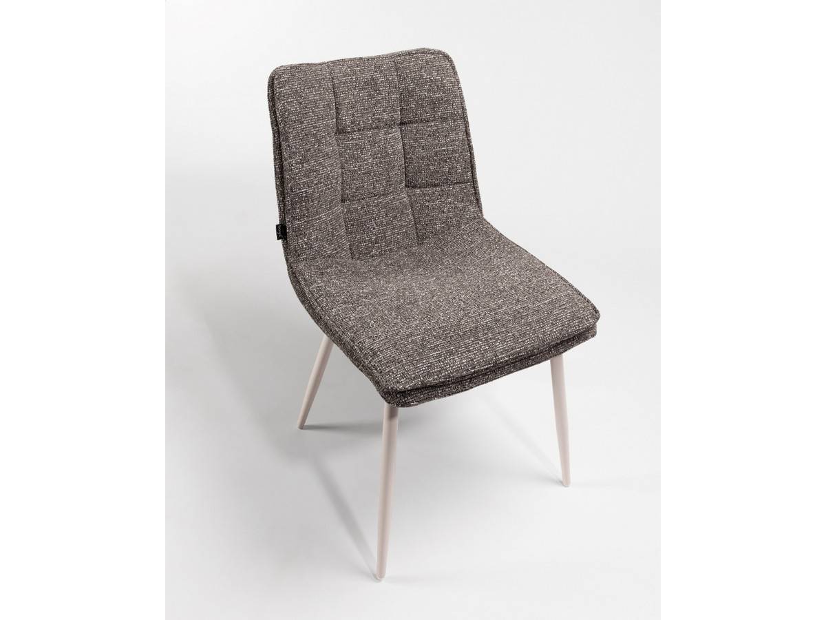  silla torino con tapizado antracita y patas metálicas marfil. Modelo BGL-TORINO, imagen 5