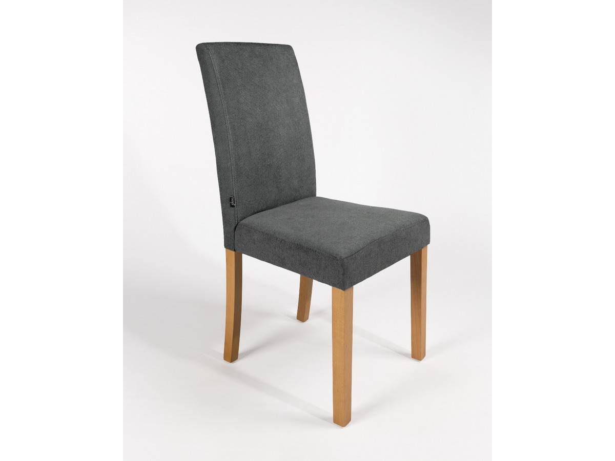  silla moderna de madera con patas de haya y tapizado gris. Modelo BGL-VIENA-GRIS03, imagen 4