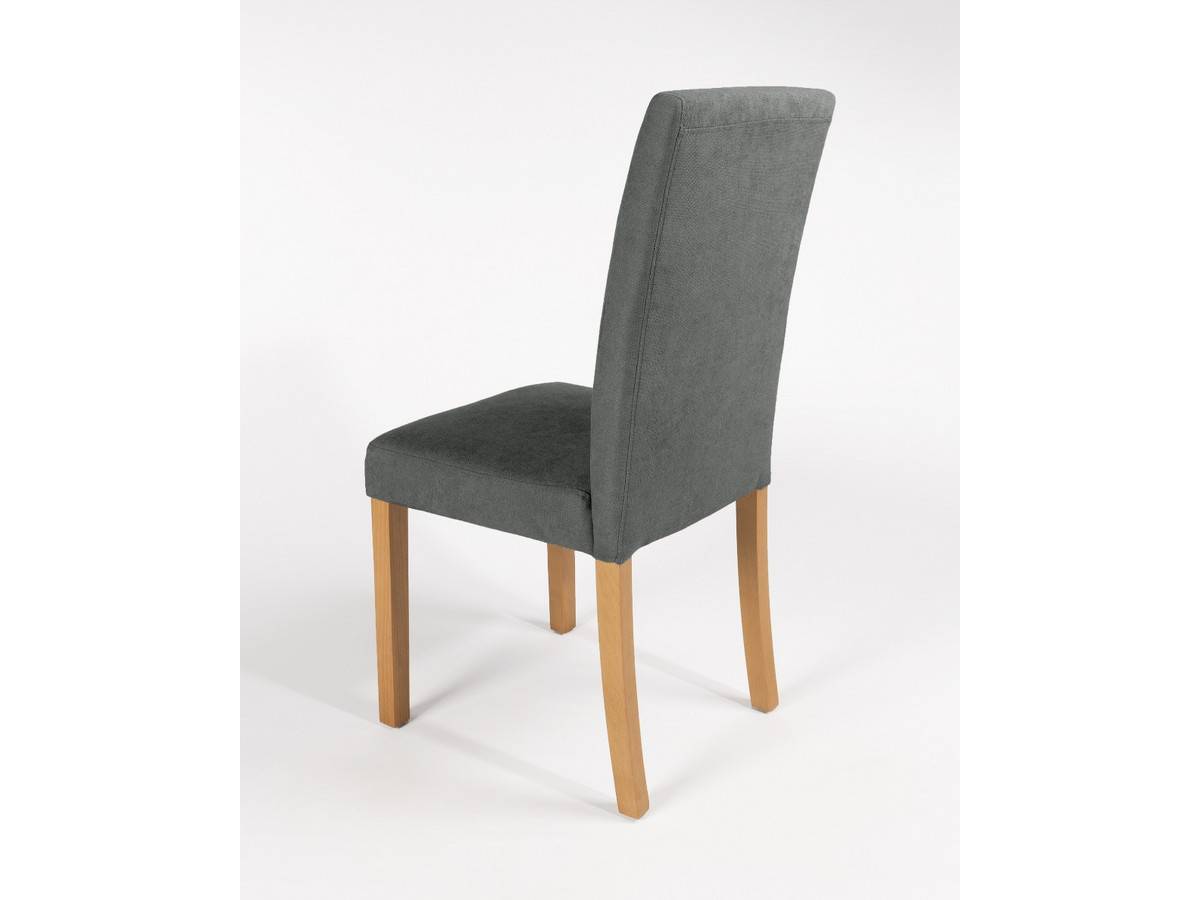  silla moderna de madera con patas de haya y tapizado gris. Modelo BGL-VIENA-GRIS03, imagen 6