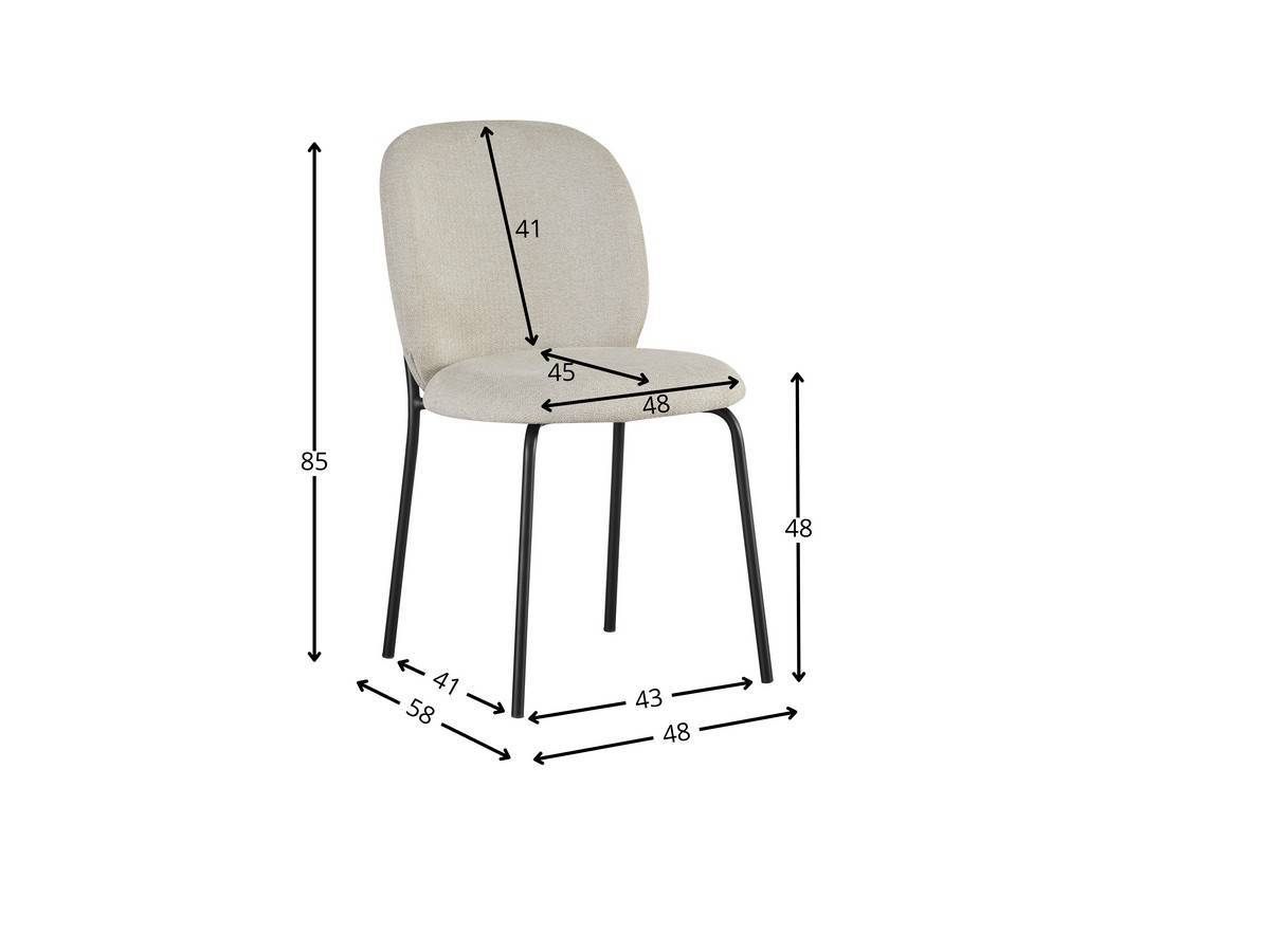  silla kloe pata metalica a juego con varios tapizados. Modelo KLOE-VIALE, imagen 10