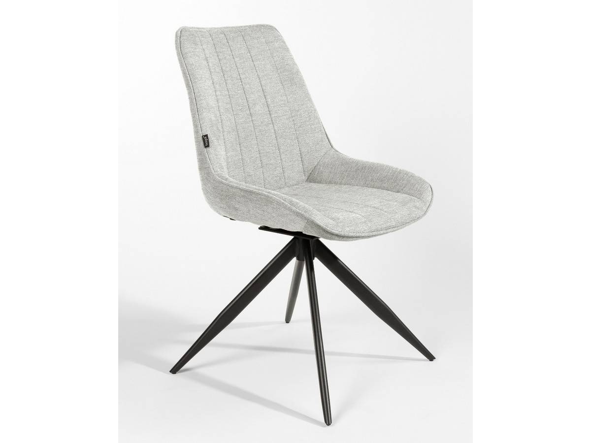  silla de  comedor  moderna giratoria.180 bursa con tapizados a elegir y patas metal negras. Modelo SILLA-BURSA-BGL, imagen 8