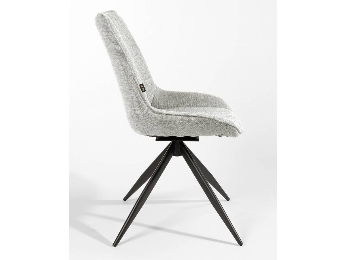  silla de  comedor  moderna giratoria.180 bursa con tapizados a elegir y patas metal negras. Modelo SILLA-BURSA-BGL, imagen 9