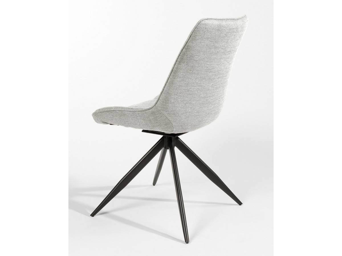  silla de  comedor  moderna giratoria.180 bursa con tapizados a elegir y patas metal negras. Modelo SILLA-BURSA-BGL, imagen 10