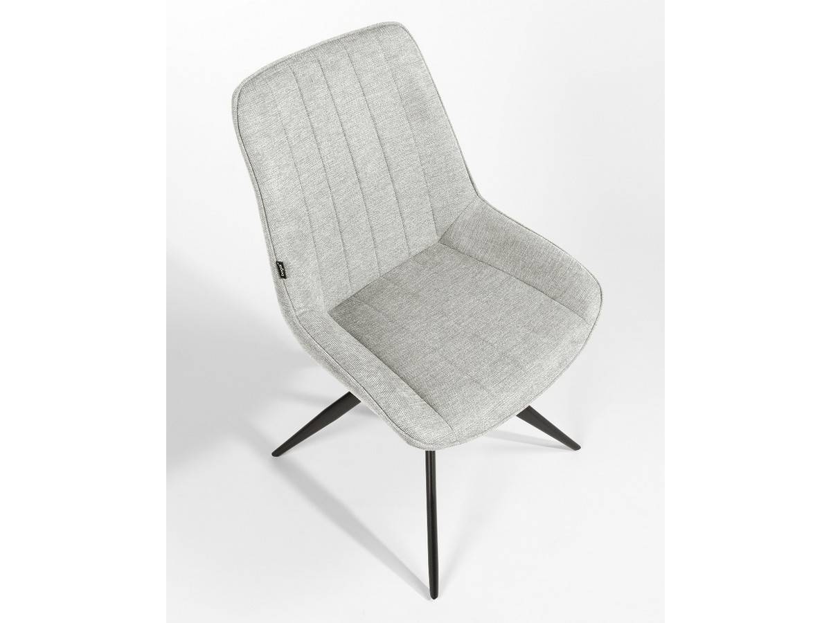  silla de  comedor  moderna giratoria.180 bursa con tapizados a elegir y patas metal negras. Modelo SILLA-BURSA-BGL, imagen 13