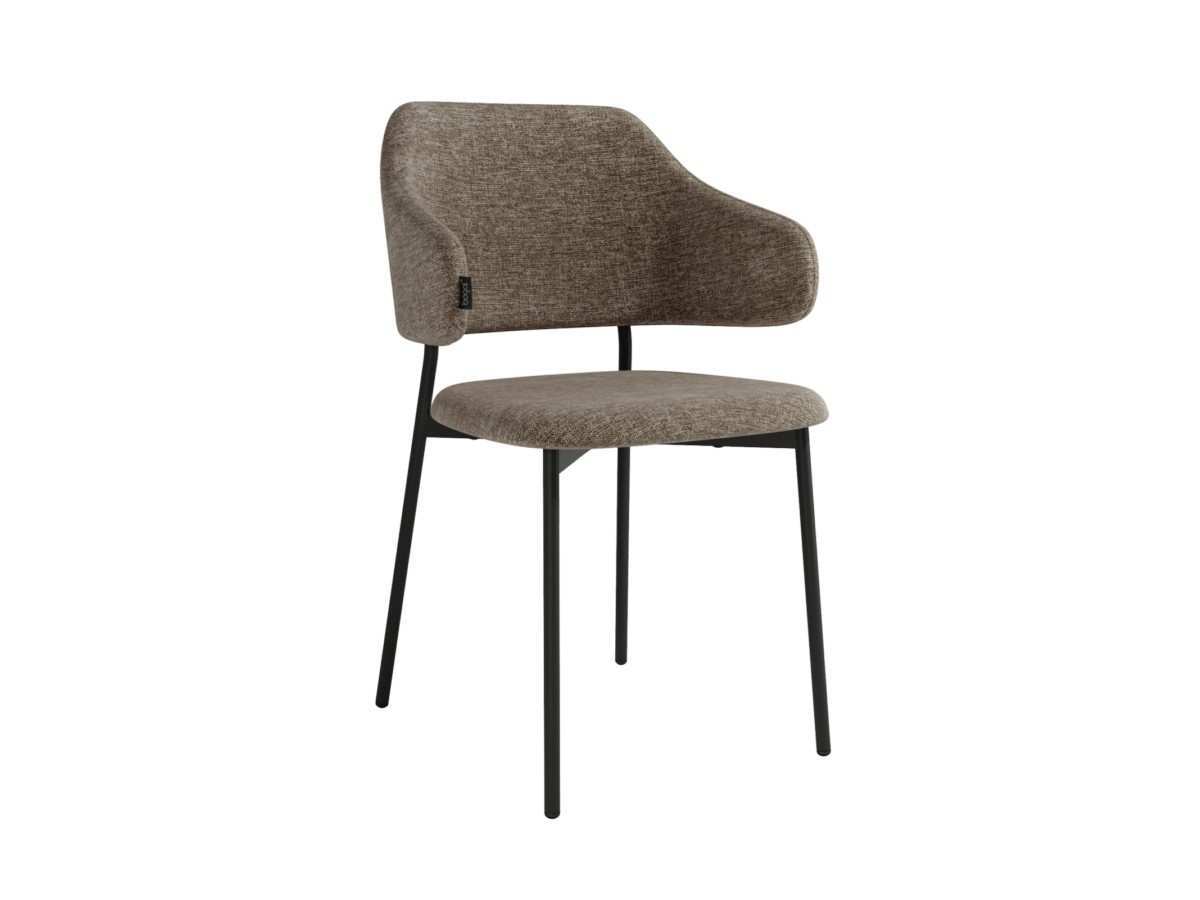  silla moderna gante  tapizados a elegir y patas metal negras. Modelo SILLA-GANTE-BGL, imagen 4