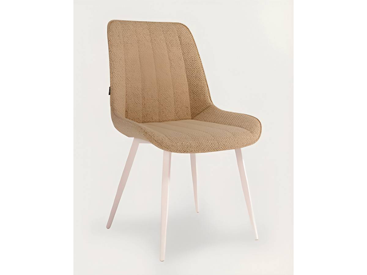  silla  comedor  moderna helsinki con patas marfil en metal  y tapizados a elegir. Modelo SILLA-HELSINKI-PATAS-MARFIL-VERDE-38, imagen 7