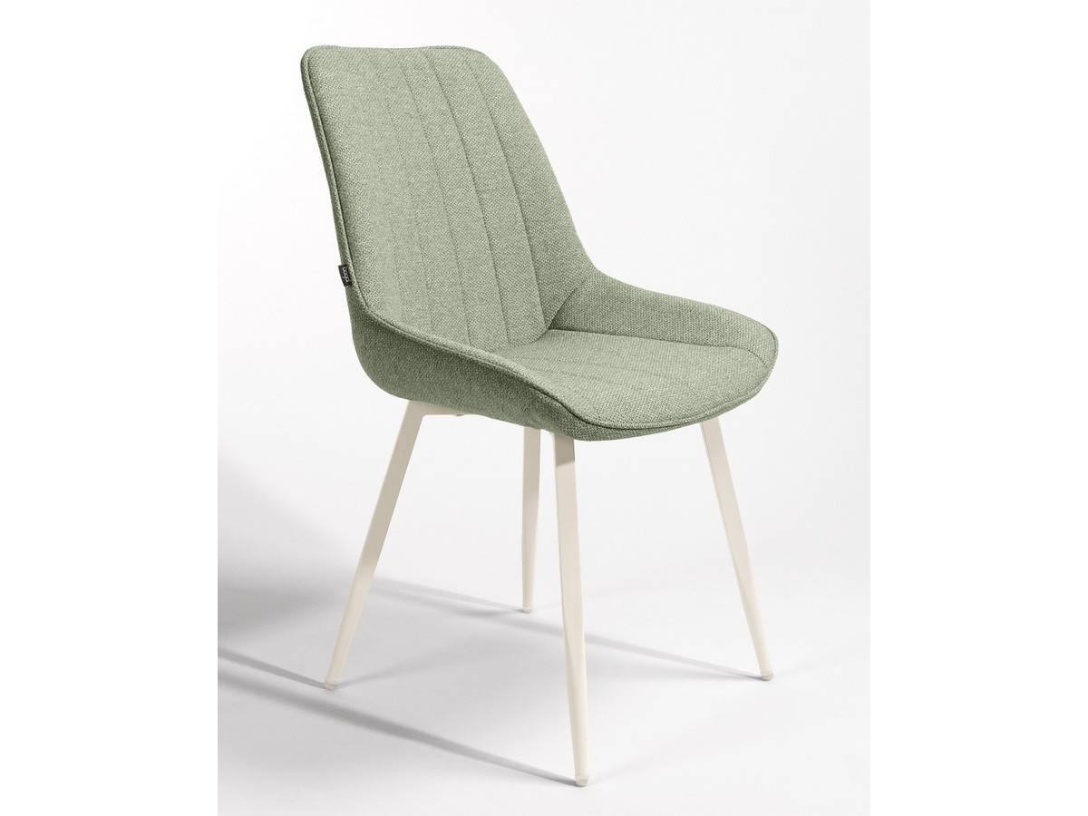  silla  comedor  moderna helsinki con patas marfil en metal  y tapizados a elegir. Modelo SILLA-HELSINKI-PATAS-MARFIL-VERDE-38, imagen 8