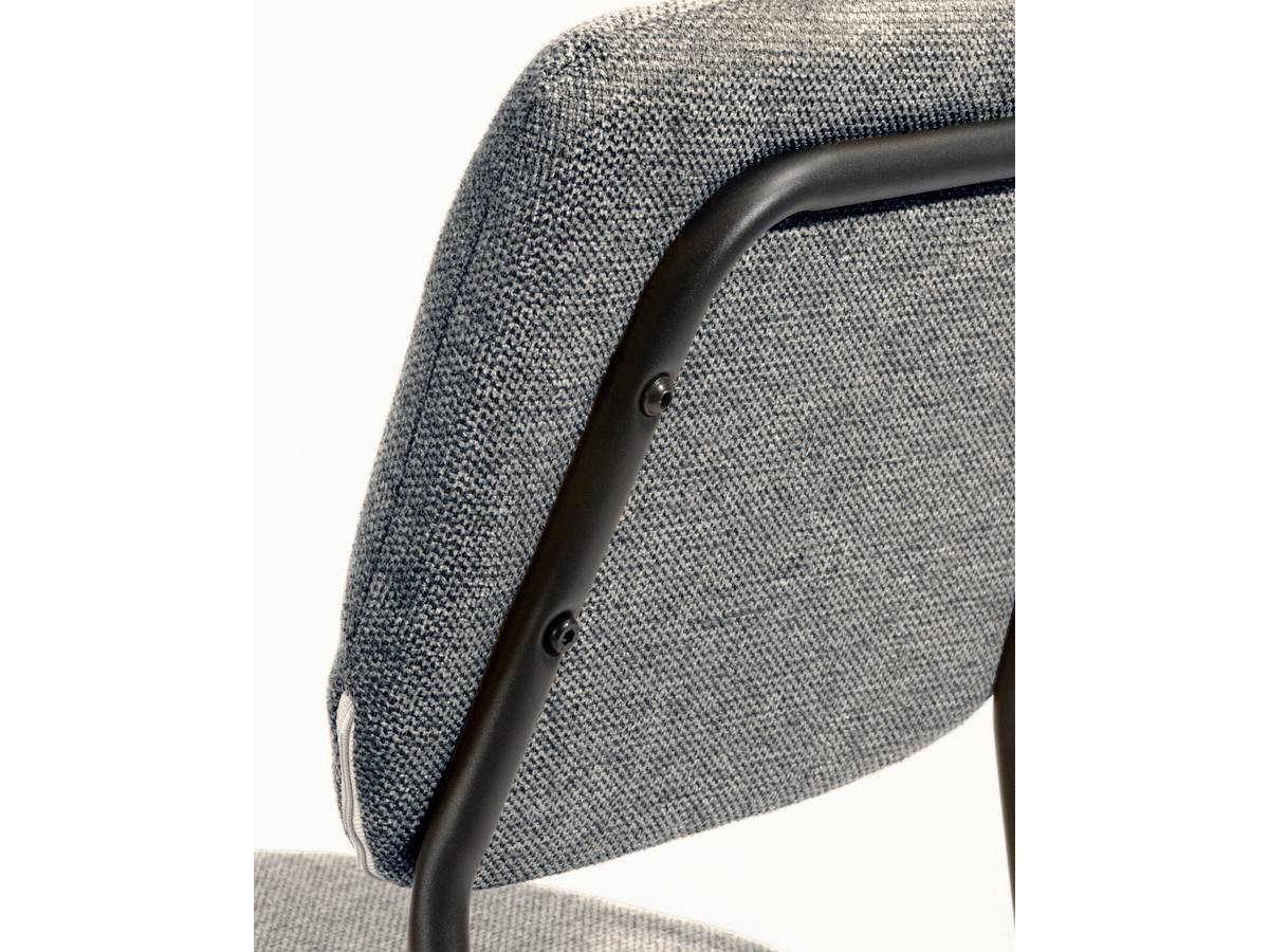  silla  comedor  kobe moderna con  tapizados a elegir y patas metal negras. Modelo SILLA-KOBE-BGL, imagen 12
