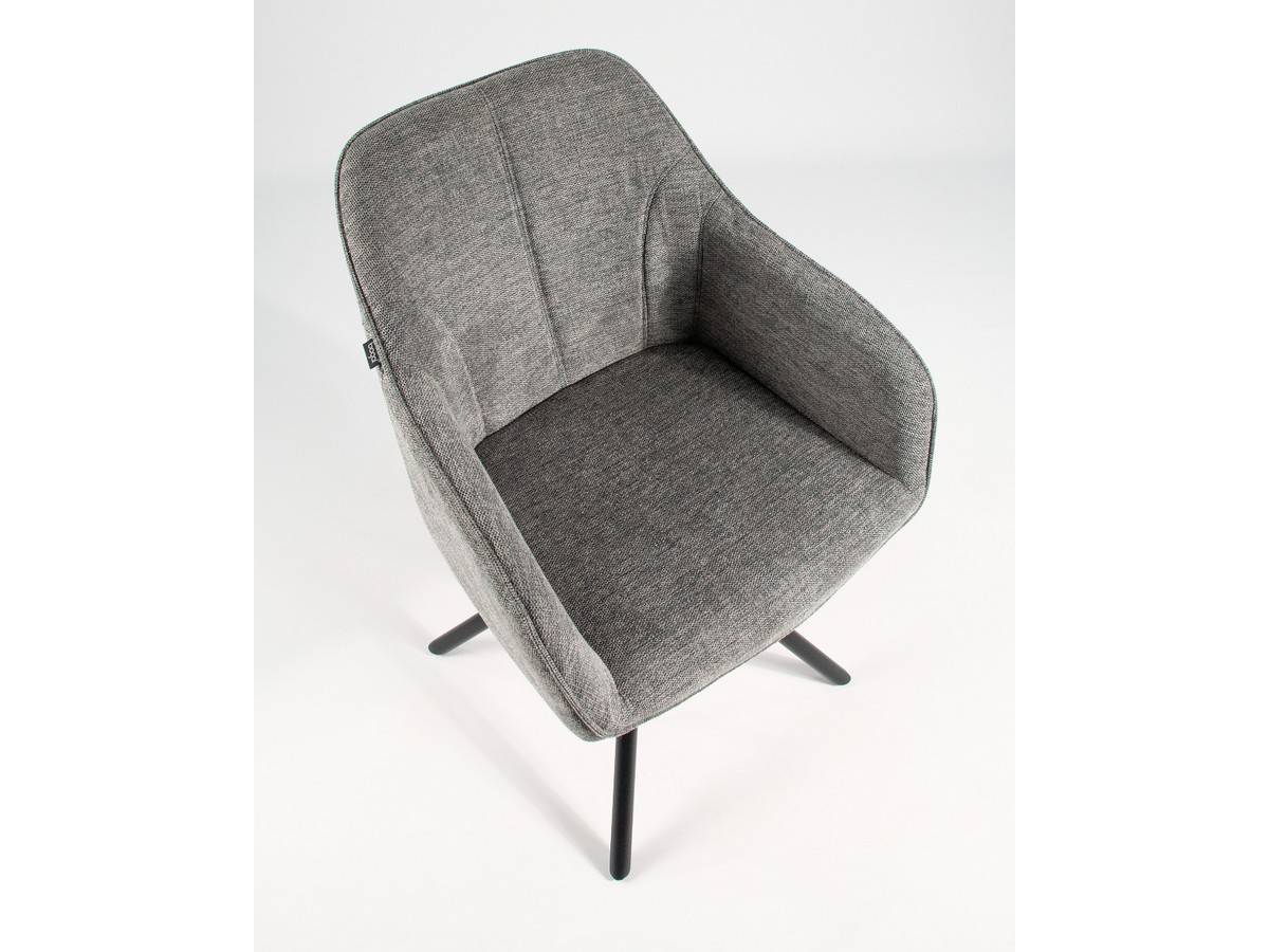  silla giratoria moderna.180 palermo  con tapizados a elegir azul y patas metal negras. Modelo SILLA-PALERMO-BGL, imagen 8