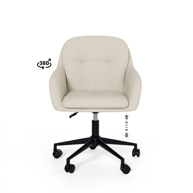 Silla oficina ontario beige 00OF100625 - Imagen 3