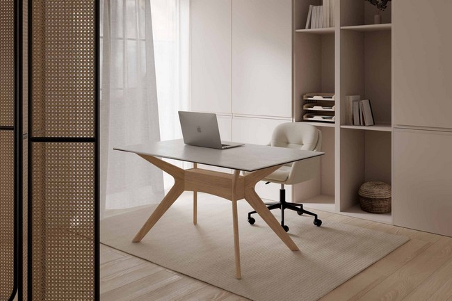Silla oficina ontario beige 00OF100625 - Imagen 1