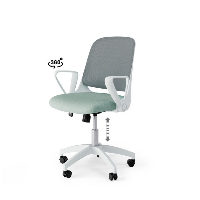 Silla oficina siracusa menta 00OF100828 - Imagen 1