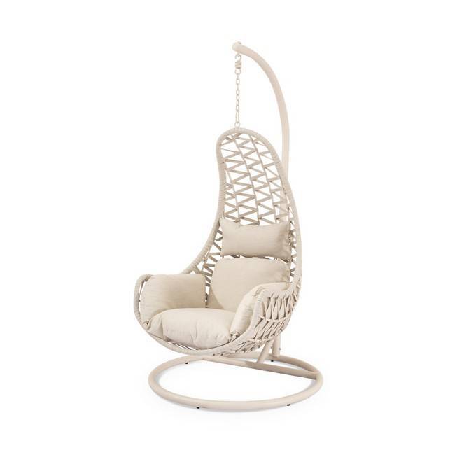 Sillón colgante exterior constanza beige 00SF510125 - Imagen 1