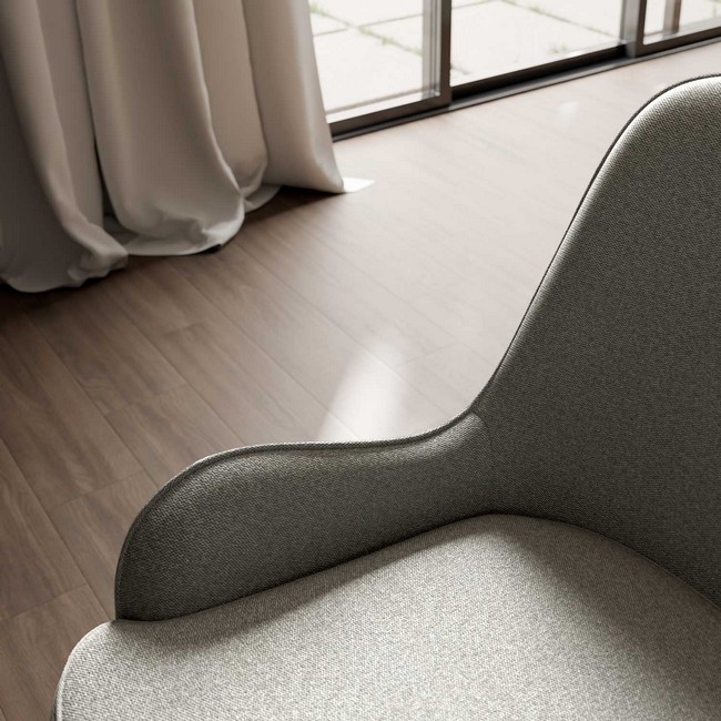 Taburete bajo milton gris claro 00SL117521 - Imagen 5
