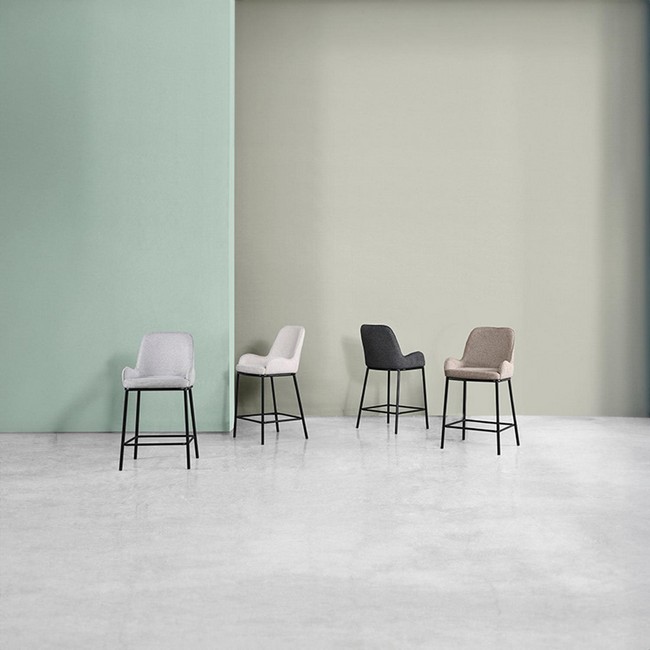 Taburete bajo milton taupe 00SL117530 - Imagen 8