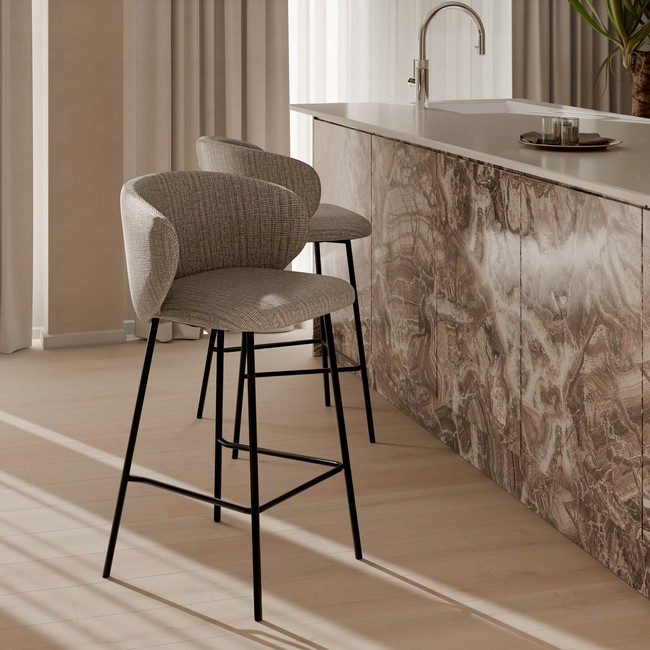 Taburete taupe 00SL118930 - Imagen 2