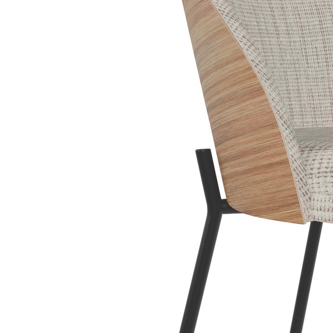 Taburete aidan taupe 00SL119430 - Imagen 6
