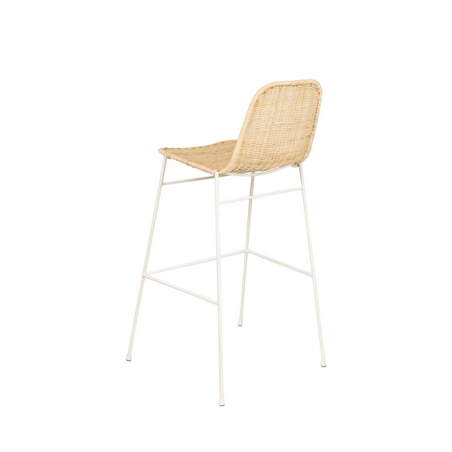 Taburete carlo natural-blanco 00SL121817 - Imagen 2