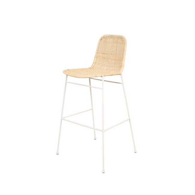 Taburete carlo natural-blanco 00SL121817 - Imagen 1
