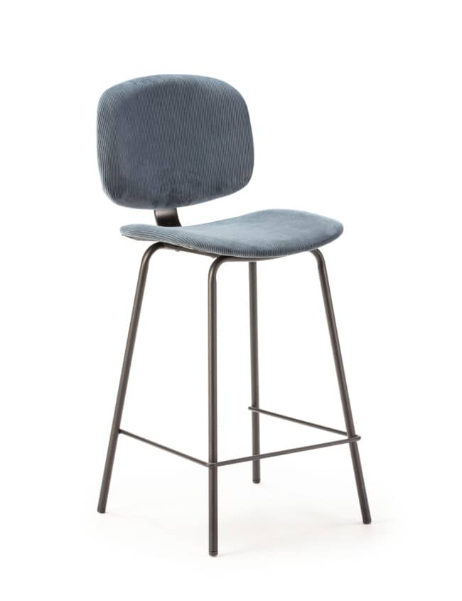 Taburete arus 65cm azul-pata negra 2p-caja 15881 - Imagen 1