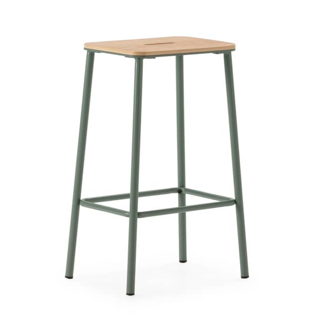 Taburete abba roble-pata aguamarina 2p-caja 19001 - Imagen 6
