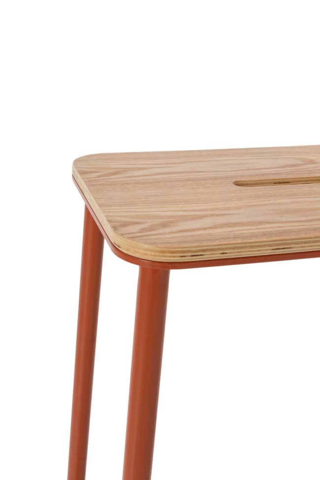 Taburete abba roble-pata teja 2p-caja 19002 - Imagen 4