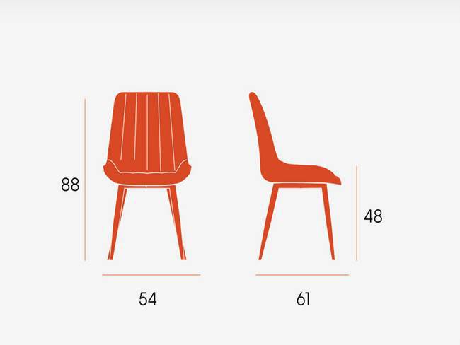 Silla moderna crema, estructura metal para comedores BGL-ANKARA-CREMA - Imagen 18