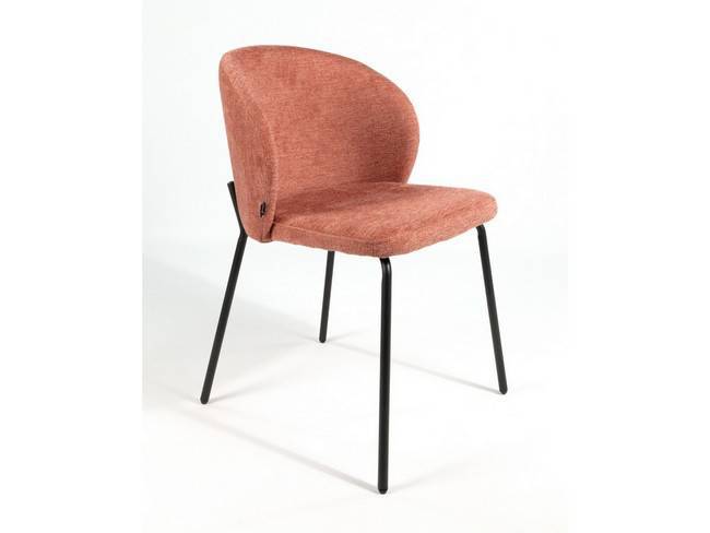 Silla bergen tapizado mostaza patas metálicas negras BGL-BERGEN - Imagen 3
