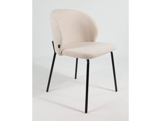 Silla bergen tapizado mostaza patas metálicas negras BGL-BERGEN - Imagen 5
