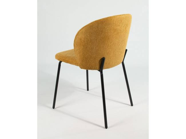 Silla bergen tapizado mostaza patas metálicas negras BGL-BERGEN - Imagen 8