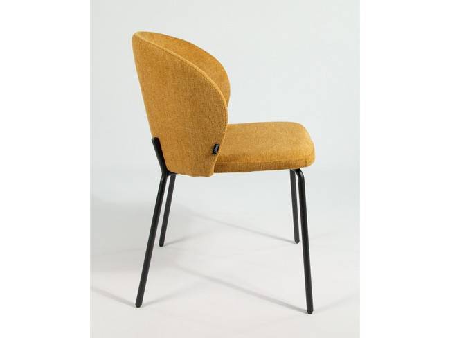 Silla bergen tapizado mostaza patas metálicas negras BGL-BERGEN - Imagen 10