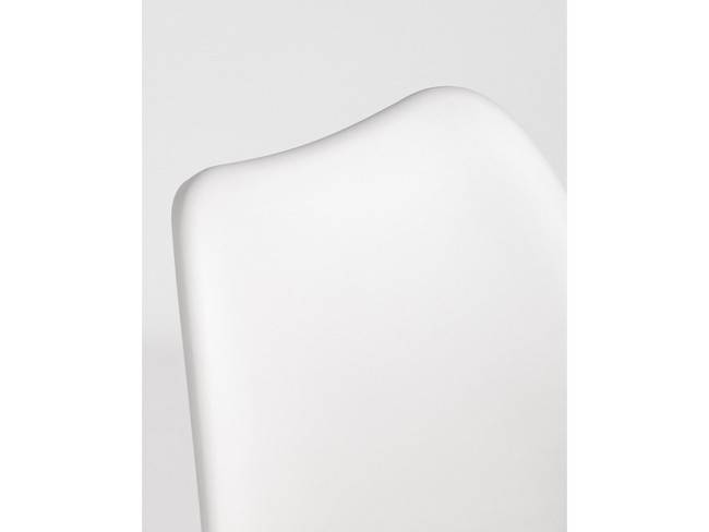 Silla nórdica blanco asiento tapizado patas madera BGL-BERLIN-BLANCO - Imagen 7