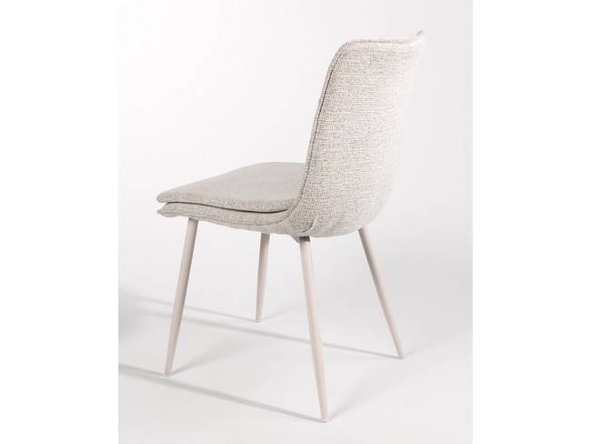 Silla cascais tapizado nacar patas metálicas marfil BGL-CASCAIS - Imagen 4